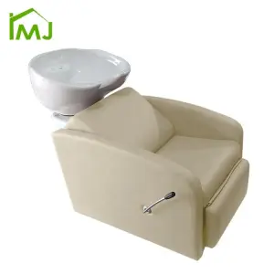 Half Lying Down Hand Adjustment Salon Barber Chair Shampoo Bowl Sink Chairs