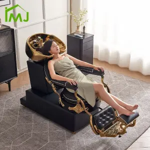 Luxury Beauty Salon Massage Hair Washing Chair Head Spa Shampoo Sink Bed
