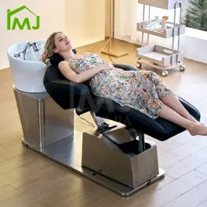 Stainless Steel Frame Salon Hair Wash Electric Lift Shampoo Bed Japanese Head Spa Chair
