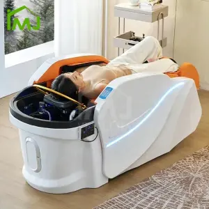 Factory Custom Luxury Salon Hair Washing Electric Massage Table Head Spa Shampoo Bed