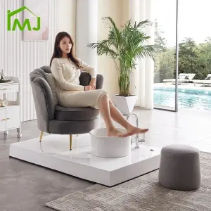 Factory Custom Salon Whirlpool Discharge Pump Foot Bath Chair Nail Spa Pedicure Chair