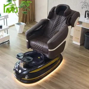 Factory Luxury Throne Foot Spa Chair Massage With Pump Drain Manicure Pedicure Chair