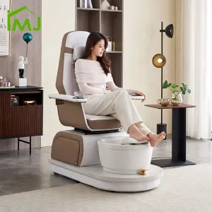 Modern Nail Salon Rotating Foot Spa Manicure Station Pedicure Chairs With Basin