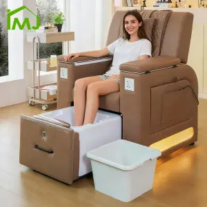 Nail Salon Furniture Electric Massage Manicure Pipeless Foot Spa Pedicure Station Chairs