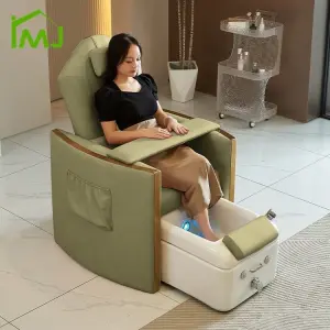 Nail Salon Electric Backrest Lift Foot Bathing Manicure Station Pedicure Spa Chairs