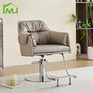 Custom Barber Shop Adjustable Height Swivel Hairdressing Hydraulic Recliner Hair Salon Barber Chair