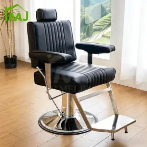 Hair Salon Hairdressing Waiting Chair Adjustment Rotating Barber Chair