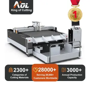 AOL Carton Box Cardboard Packaging Sticker Cutting Machine Digital Flatbed Cutter