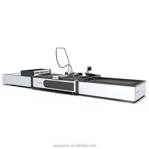 Multi Function Flatbed CNC Cardboard Packaging Box Sample Cutting Machine With Oscillating Knife Tool