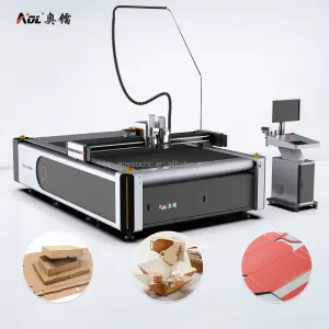 Cnc Digital Oscillating Knife Carton Corrugated Board Automatic Kiss Vinyl Cardboard Box Cutting Machine