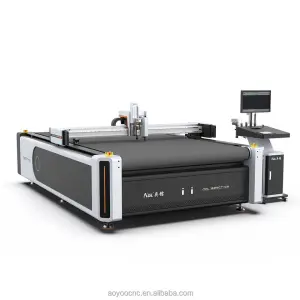 1625 1313 1390 Fully Automatic Cnc Digital Oscillating Knife Carton Box Sample Acrylic V Groove Gray Board Cutting Machine