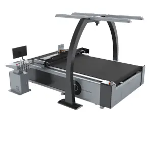 Cnc Oscillating Knife Automatic Double Head Leather Cutting Machine Manufacturer for Bag Shoes Sofa Car Seat Production
