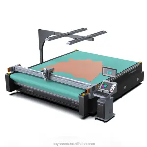 AOYOO Automatic Leather Cutting Machine Car Floor Mat Seat Cushion Cover Cutter with Camera