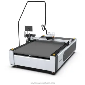 1625 Auto Feeding Cnc Digital Round Oscillating Knife Fabric Textile Real Leather Cutting Plotter