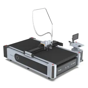AOL 1625 Cnc Automatic Single Multi-layer Cloth Fabric Textiles Cutting Machines Round Knife with Ce Certificate