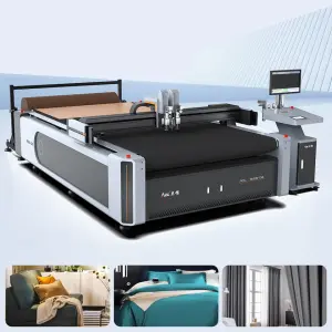 AOYOO Automatic Digital Single Layer Cotton Fabric Roll Cutting Machine Pet Felt Blind Fabric Cutter