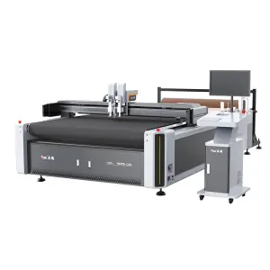 Automatic Cnc Oscillating Knife Cutting Machine for Carbon Fiber Composites Prepreg Soft Glass Pvc Film Tarpaulin With Precision