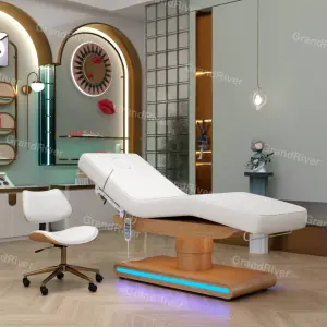 Hot Sale Electric Cosmetic Adjustable Bed Spa Furniture Massage Table Facial Bed for Beauty Salon