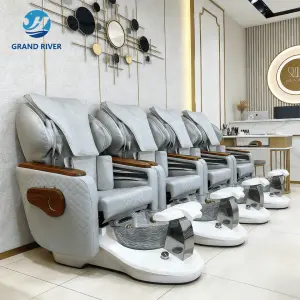 High Quality Magnetic Jet Spa Pedicure Chairs Luxury Modern Foot Massage Spa Nail Manicure Massage Pedicure Chair with Pump