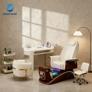 European Style Reclining Pedicure Chair Knead Massage Salon Foot Spa Furniture Manicure Pedicure Stylish Massage Sillas De