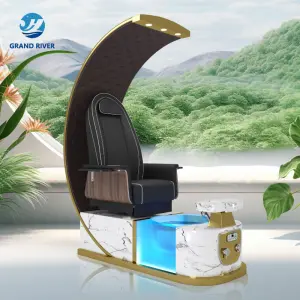 Luxury Nail Salon Foot Spa Pedicure Chair Knead Massage Electric Salon Pedicure Manicure Chair with Drain Pump for Sale