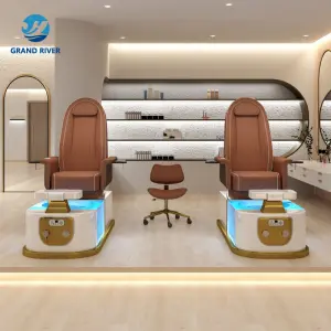 Nail Salon Furniture Electric Foot Bath Spa Pedicure Chair Light Surfing Spa Massage Chair for Manicure and Pedicure Luxury