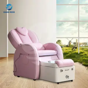 Beauty Nail Salon Pedicure Chair Electric Foot Spa Ceramic Basin Manicure Pedicure Chair with Back Massage Reclinable