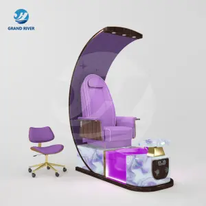 Customizable Color Pedicure Chair Electric Nail Salon Spa Pedicure Chair With Drain Pump Sillas De Pedicure With Massage
