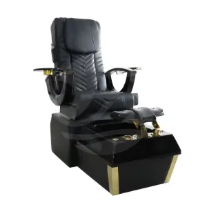 Luxury Modern Black Whirlpool Pedicure Chair Spa Massage Foot Care Chair for Nail Salon Pedicure Chairs with Jet