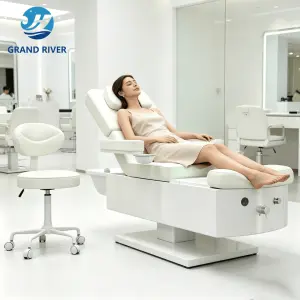 Modern Luxury Washing Basin Hair Salon Electric Adjustable Beauty Shampoo Bed Spa Foot Bath Pedicure Chair