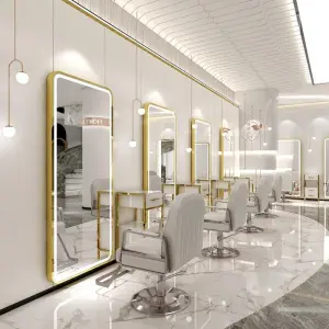 Factory Price Salon Station Barber Stations Styling Station with Mirror Barber Beauty Spa Salon Equipment
