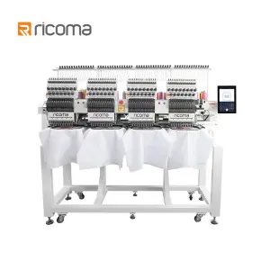 Ricoma MT-10S 4 Heads Commercial Computerized Embroidery Machine with 8'' Control Panel