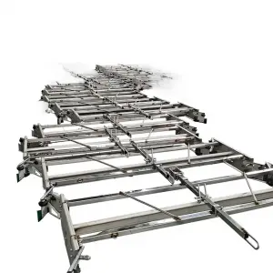 New Metal Silver Automatic Manure Scraper 1 for  Chicken  & Duck Farms-All-Automatic Scraping & Removal Machine