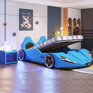 Luxury Kids Bedroom Furniture Children Kids Race Car Bed With Light and Music