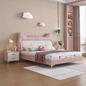 Factory Wholesale Solid Wooden Cartoon Children Beds Cute Girls Bed High Quality Luxury Kids' Beds