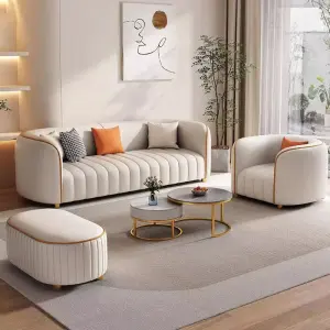Luxury Sofas Living Room Furniture Sets Home Popular Leather Living Room Sofa Set