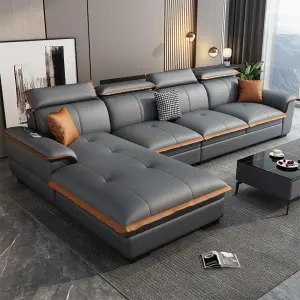 Modern Contemporary Modular Hotel Villa Living Room Fabric Sofa Set High Quality Microfiber Furniture