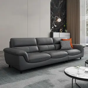 Modern Genuine Leather Sectional Sofa Set for Living Room Apartment & Hotel Use-Hot Selling Luxury Furniture