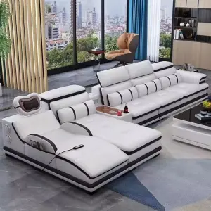 Modern Sofa Set Living Room Furniture Leather Apartment Multi-functional Massage Sofa Set