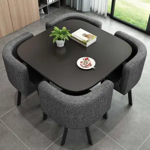 Wholesale Modern Dining Table Sets 4 6 Chairs Dining Table Wooden Restaurant Cafe Chatting Table