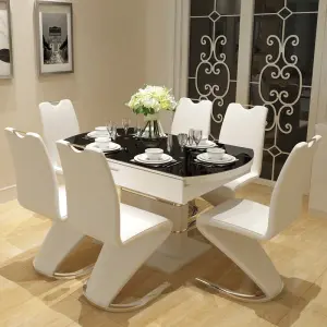 Home Furniture Luxury Dining Room Table Sets Round Folding Dining Table Set 6 8 Seater Chairs Stainless Steel Dining Table Base