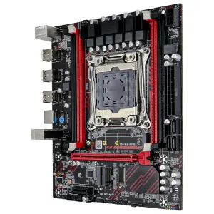 MOUGOL X99 Gaming Motherboard Kit with Intel E5 2676 V3 CPU & 8GB(1*8GB) DDR3 1600MHz Dual Channel RAM for Office Computers