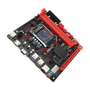 MOUGOL H61M Gaming Motherboard M.2 NVME PCIEx16 DVI Supports Dual-channel DDR3 RAM Intel Core 2/3 Gen CPU LGA1155 for Desktop PC