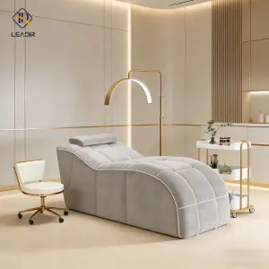 Modern Compressed Lash Bed for Salon Furniture Curved Spa Beauty Mattress for Facial Bed Beauty Salon