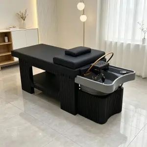 Thai Shampoo Bed, Designed Specifically for Commercial Use in Hair Salons and Beauty Salons, Ceramic Shampoo Basin