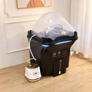 Storage Style Mobile Hair Wash Basin with Built-in Water Tank, Electric Heating, No Plumbing Required, Portable Shampoo Bowl for