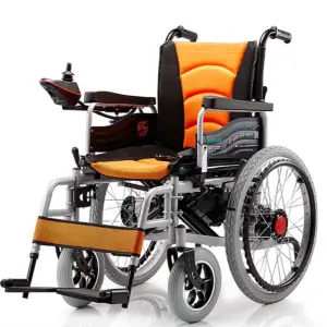 Foldable Steel Wheelchair Electric Rehabilitation Products Lightweight Electric Wheelchair Portable Wheelchair