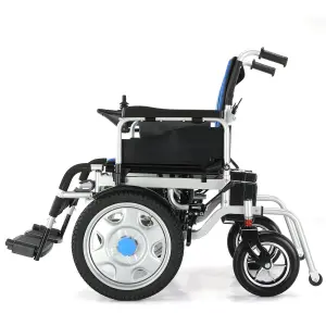High Power Foldable And Portable Wheel Chair Front Wheel Drive Carbon Steel Electric Wheelchair For Sale