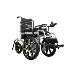 Foldable Electric Wheelchair, Carbon Steel 450mm Seat Power Wheelchair with 20Ah Battery, Motorized Wheelchair, Mobility Scooter