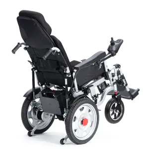 High Quality Carbon Steel Electric Wheelchair, Home Care Wheelchair, Folding Electric Wheelchair